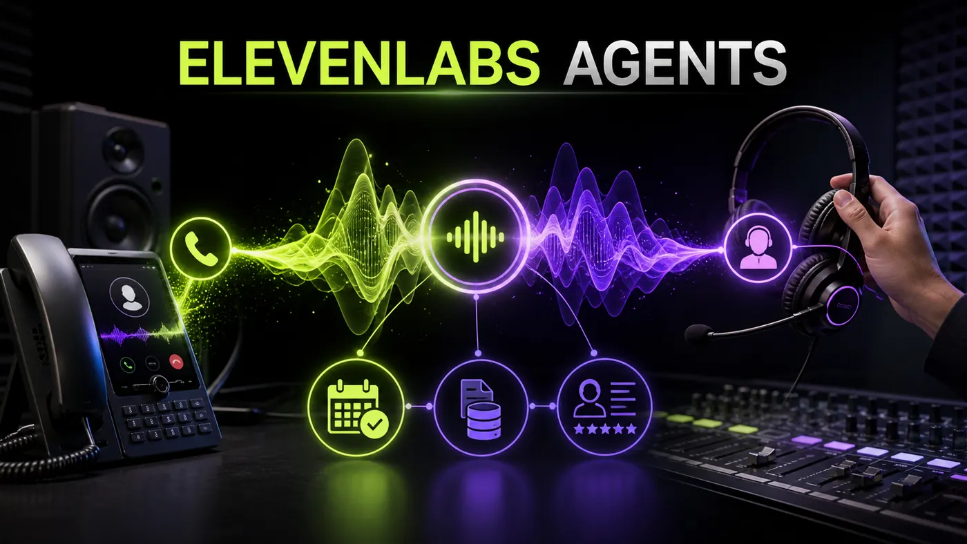ElevenLabs Agents atendendo uma ligação, consultando base de conhecimento, agendando horário e transferindo para uma pessoa